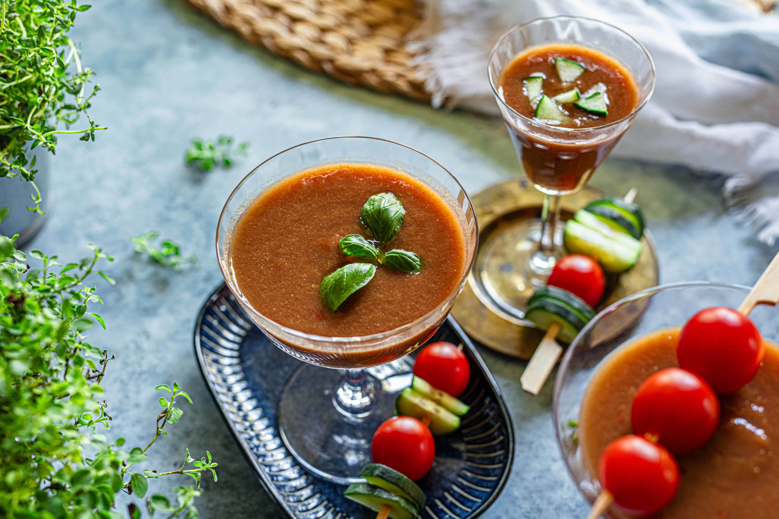 Gazpacho (spanische kalte Suppe mit Gemüse) - Vegeta